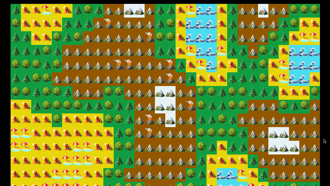 Initial map generator experiments