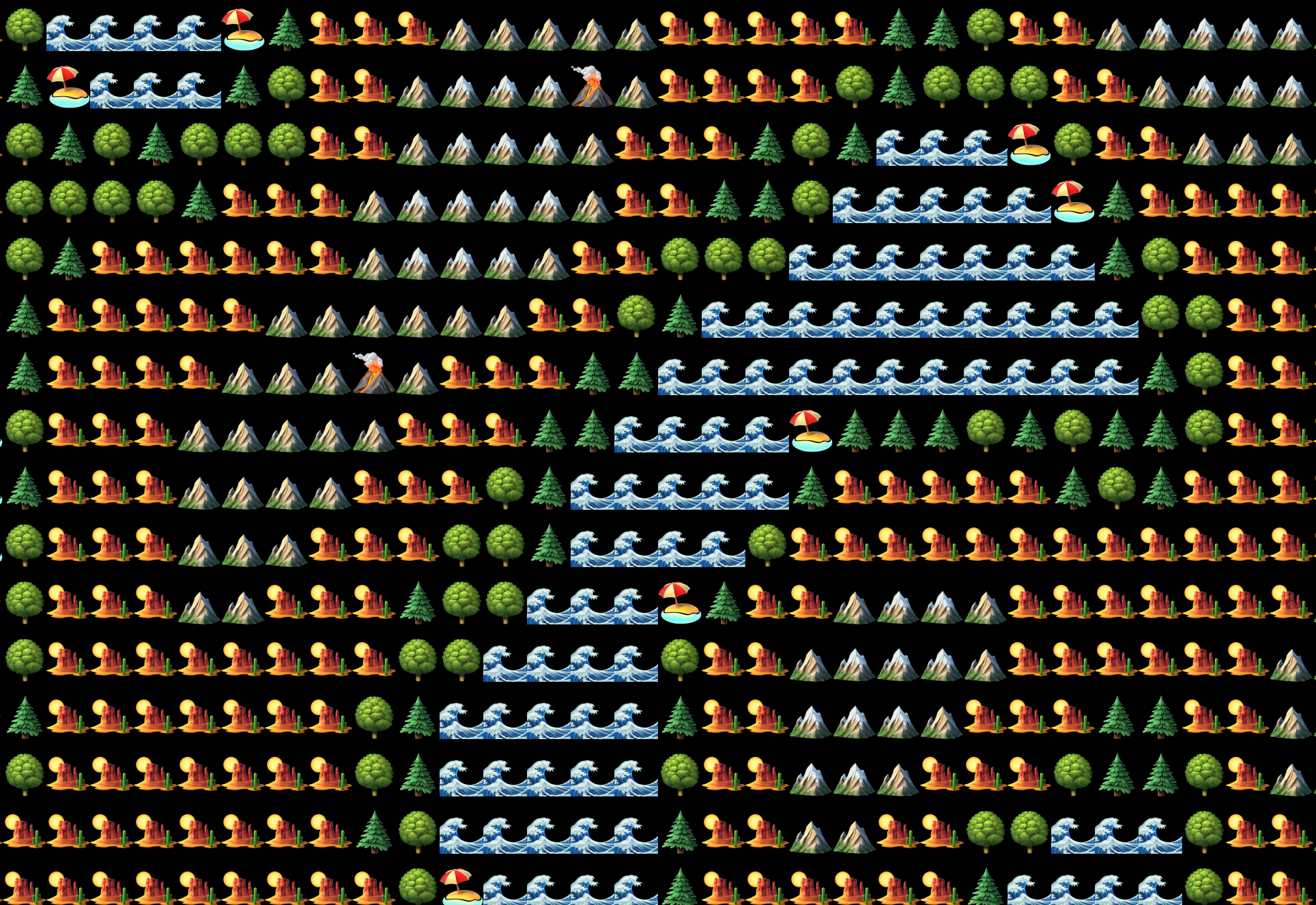 Map without color backgrounds for the tiles